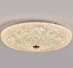 “Liglite luxury gold ceiling lamp with crystal sand finish”