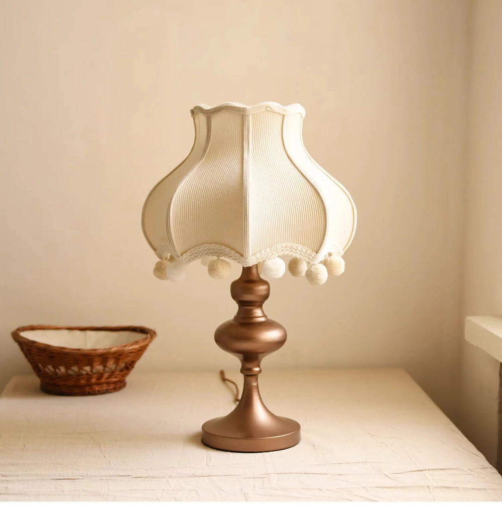 “Liglite designer cream style table lamp for cozy cozy interiors”