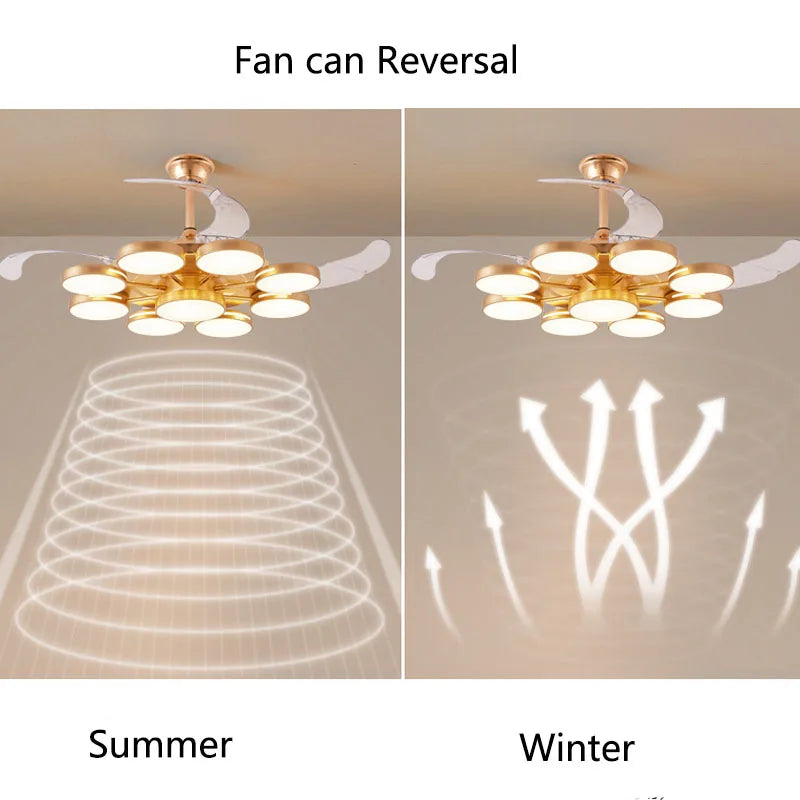 “Liglite stylish invisible fan lamp for upscale homes”