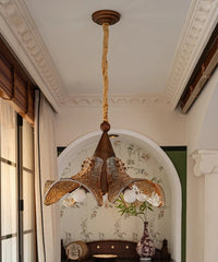 “Liglite Murano-style vintage glass chandelier for café”