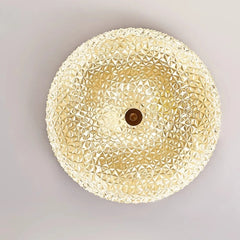 “Carved glass retro LED ceiling light for kitchen or hotel”