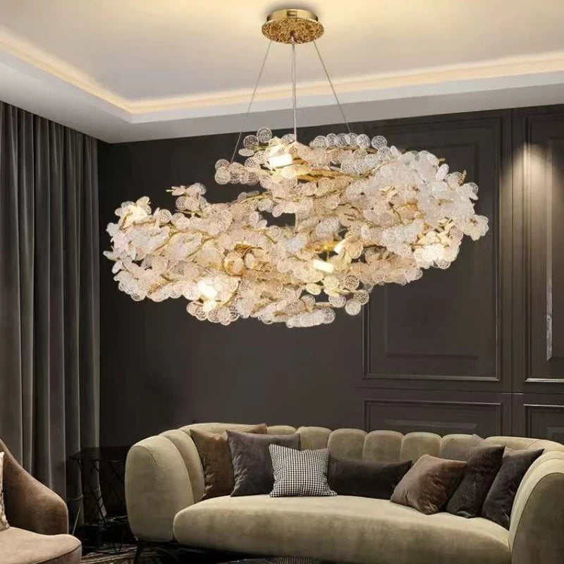 “Modern LED branch chandelier for dining and bar spaces”