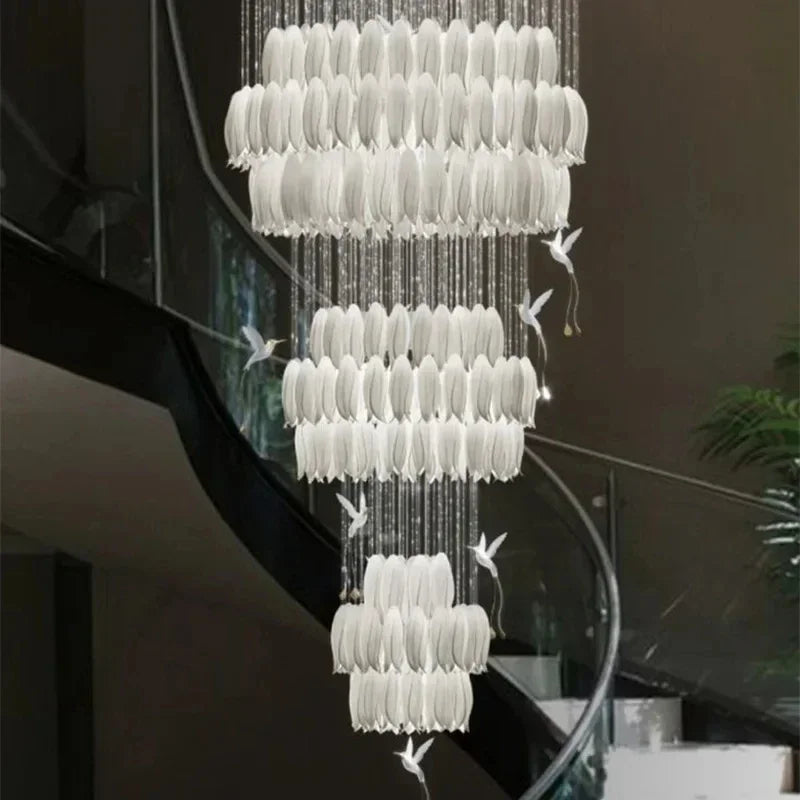 Luxury chandelier fixture compatible with G9 LED bulbs included