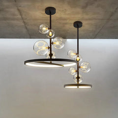 Contemporary metal pendant light designed for living room and kitchen use