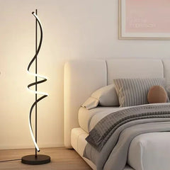 “Contemporary sculptural LED floor light for living rooms”