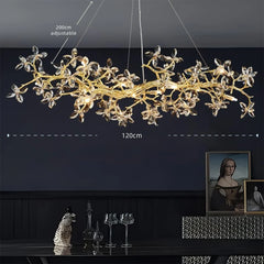 “Designer crystal branch chandelier for living or dining room”