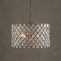 Modern crystal pendant light designed for kitchen table lighting