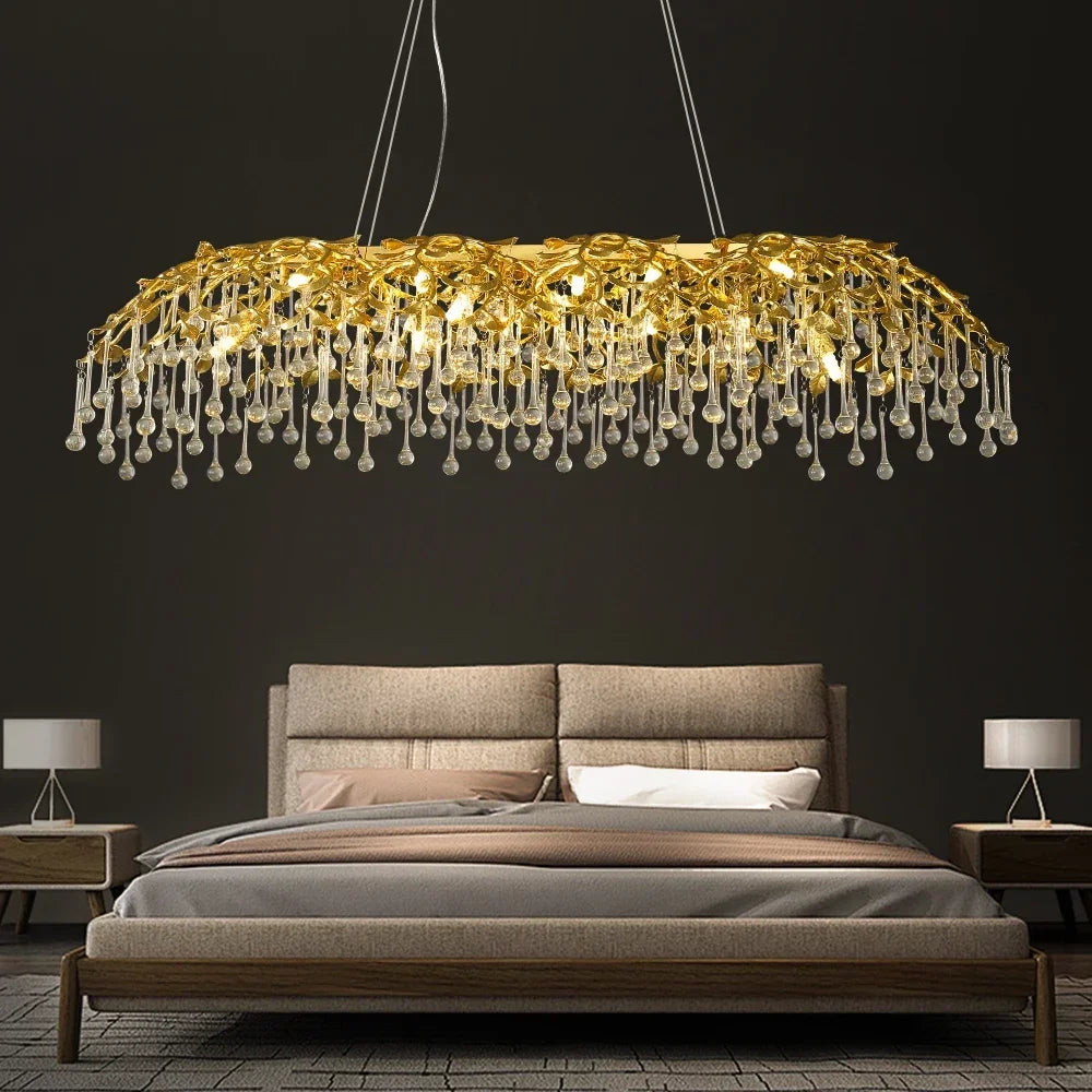 “Modern LED G9 bulb chandelier for dining room”