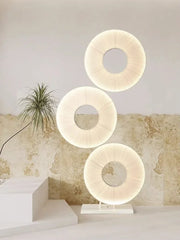 “Modern geometric accent lamp for living rooms and hotel suites”