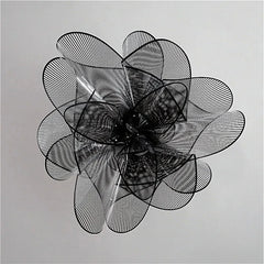 “Nordic acrylic petal LED chandelier for bedroom lighting”