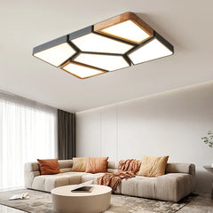 Nordic geometric ceiling chandelier for living room daily lighting