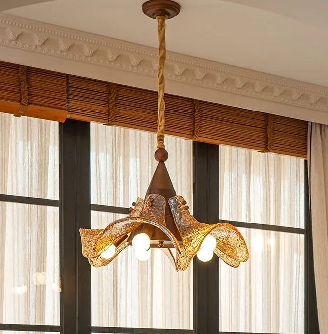 “Nordic vintage art glass pendant for kitchen and dining room”