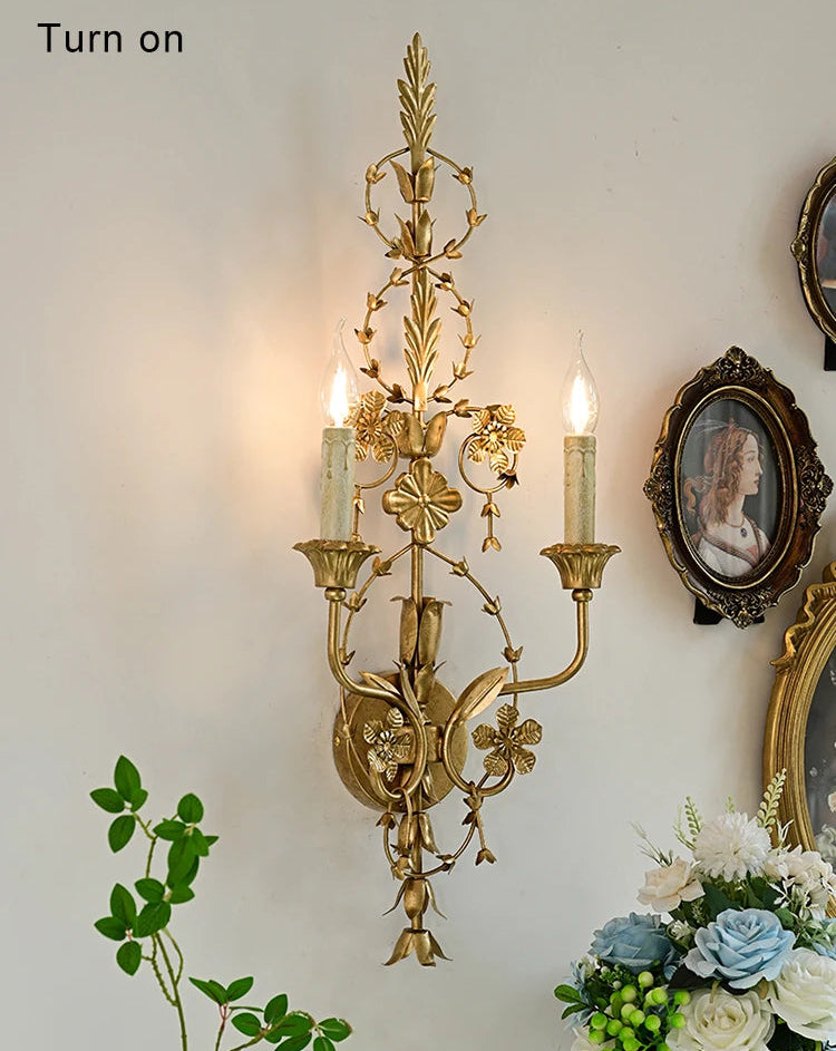 “Elegant up down iron wall sconce for bedrooms and stairs”