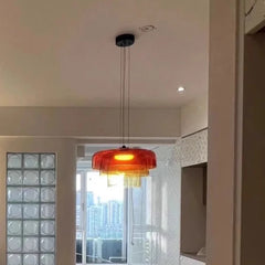 “Modern Parisian stacked glass hanging light—3-year warranty”