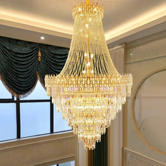 Crystal chandelier featuring remote dimming in sophisticated home décor