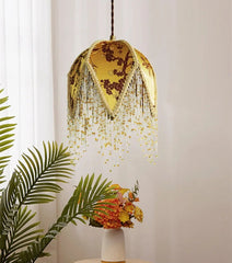“Retro coffee shop tassel pendant lamp, Liglite lighting”