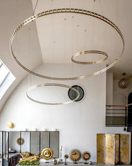 Sculptural semiflush mount chandelier enhancing industrial or contemporary interiors