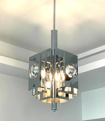 “Modern Italian-style LED ceiling chandelier – semi flush mount”