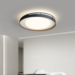 Surface-mounted dimmable ceiling fixture with remote control
