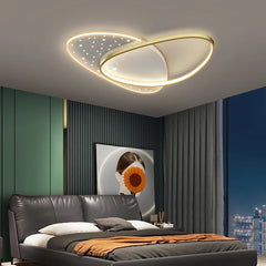 Surface-mounted dimmable ceiling fixture with remote control