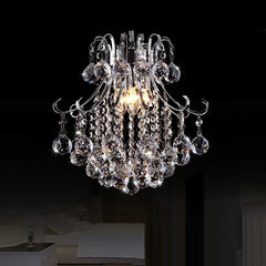Multi-tier gold crystal pendant ceiling light with K9 crystals