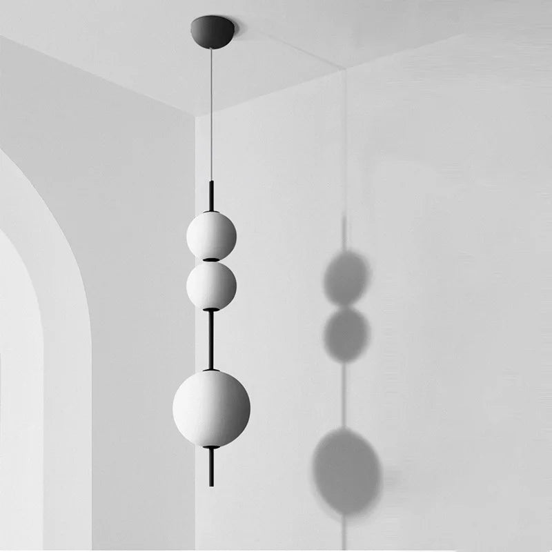 Metal minimalist pendant light designed for bar or hotel hall ceiling lighting