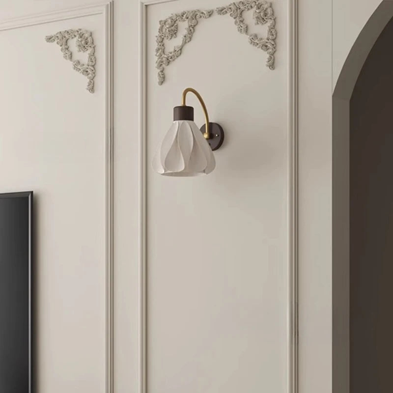 “Up-down modern wall sconce, wooden and metal, Liglite lighting”