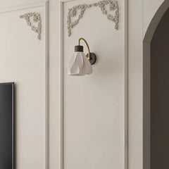 “Up-down modern wall sconce, wooden and metal, Liglite lighting”