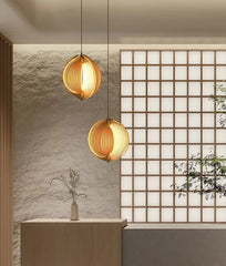 “Minimalist Japanese LED ceiling lamp for staircases”