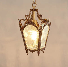 “Vintage bronze pendant lamp for hallway or bedroom”