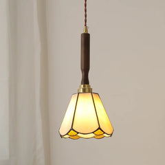 “Handcrafted glass LED hanging lamp for living room, hotel, or foyer, 4-year warranty”