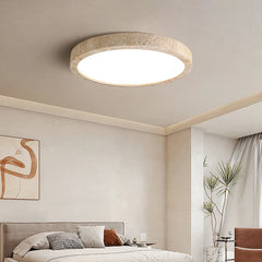 “Natural yellow stone surface mount ceiling lamp for living, bedroom, or study”