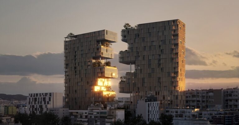 Unusual Skyscrapers Tear Apart City Center