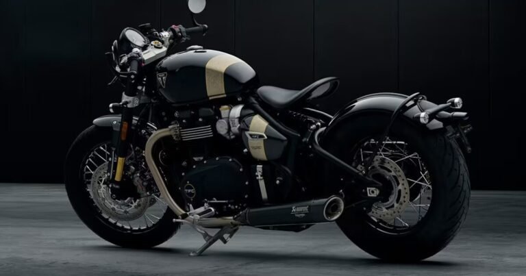 Triumph's New Custom Bobber Is Tricked Out With Carbon Fiber