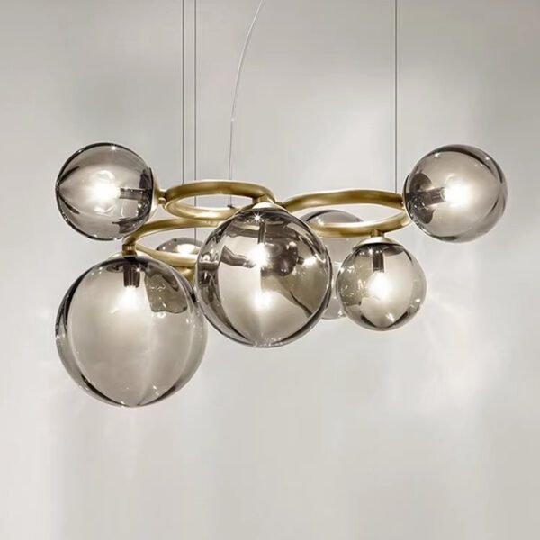 Globe Glass Circular Hanging Chandelier 1