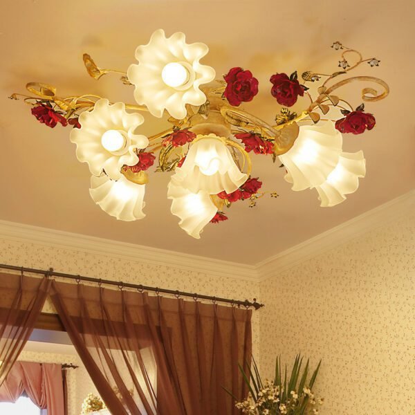 Rose flower ceiling decorative chandelier 1