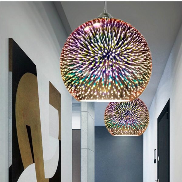 Firework Glass Ball LED Pendant Light 1