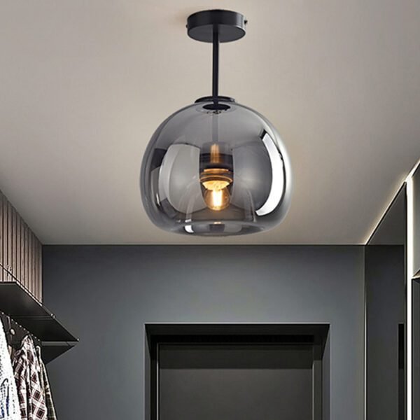 Black Gold Lustre E27 LED Ceiling Light 1
