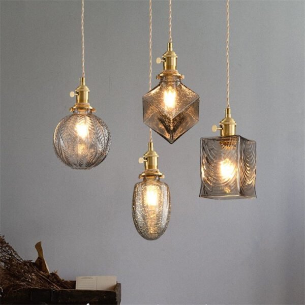 Edison Switch Glass Shade Hanging Ceiling Lamp 1
