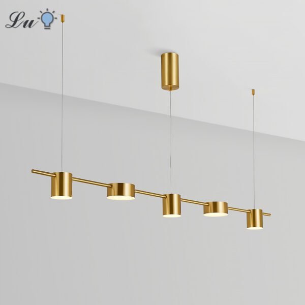 Gold Led Hanging Light Fixture 1