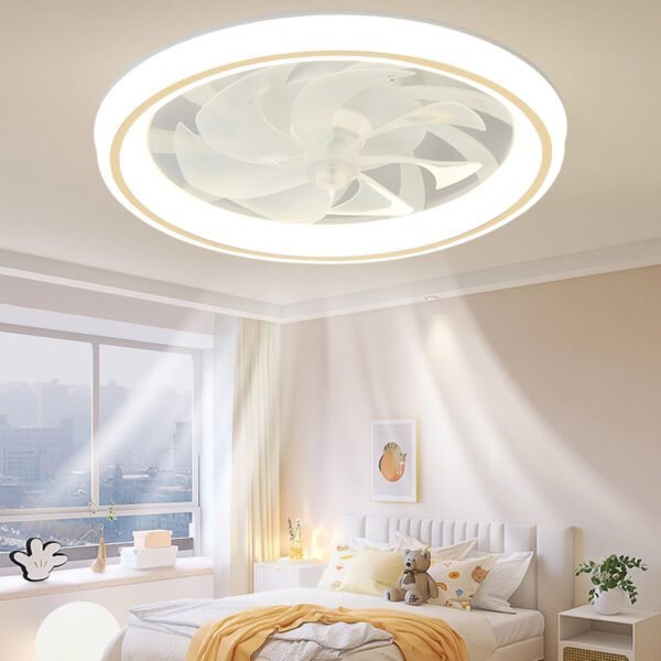 Round Ceiling Fan Remote Control With LED Light 1