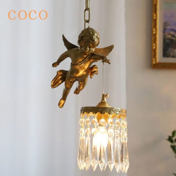 Angel Copper Crystal Pendant Lighting 1