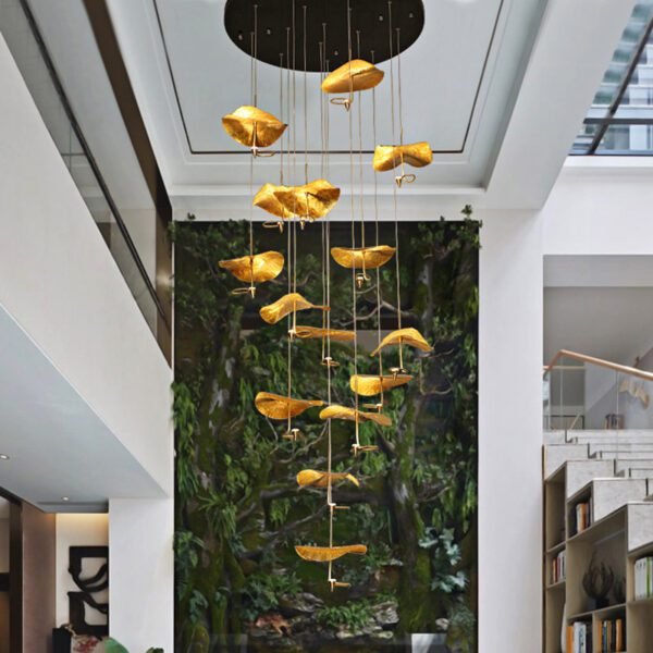 Copper Hanging light fixture 1