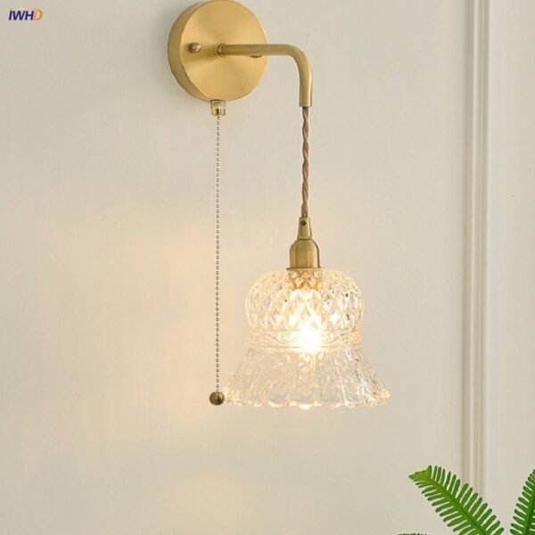 Flower Glass LED Wall Lamp Sconce 1