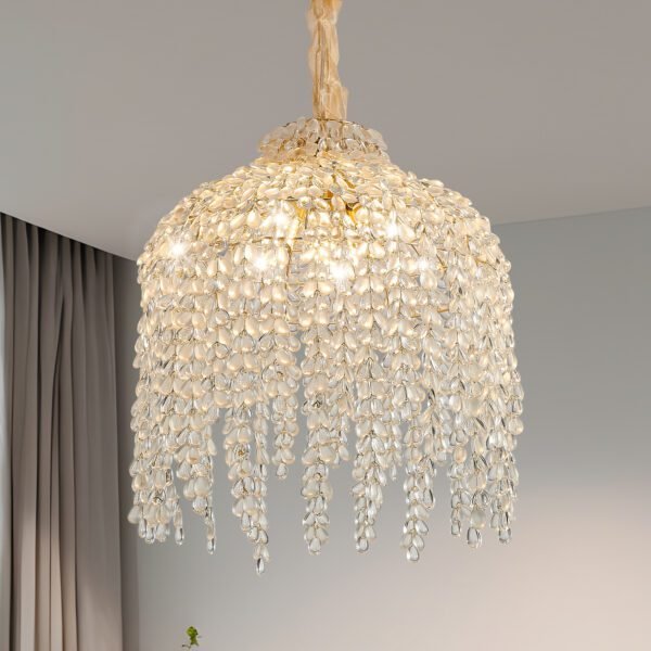 16 Inch 5-Light Crystal Pendant Light Chandelier 1