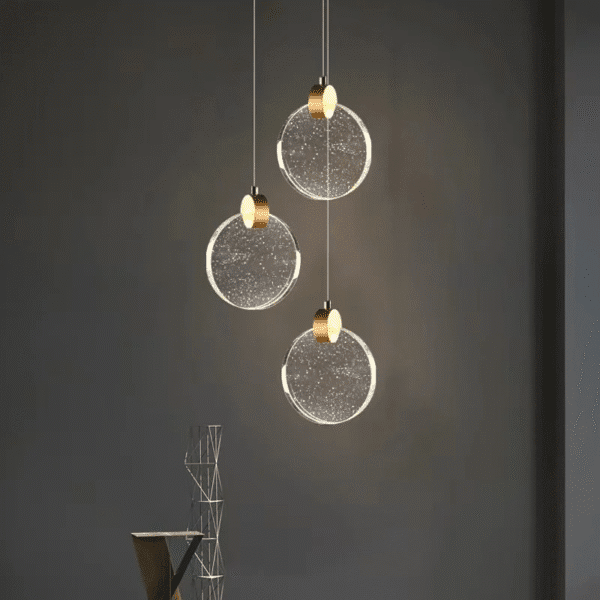 Acrylic Disc Hanging Lights 1