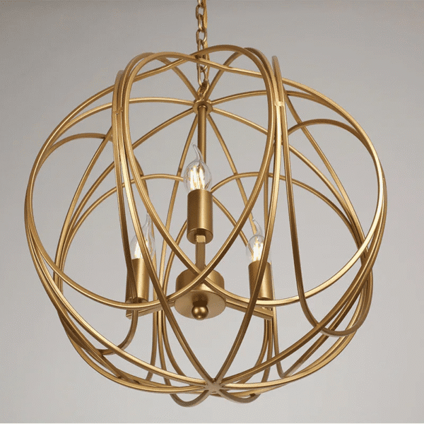 Industrial Gold Circular Led Pendant Lights 1