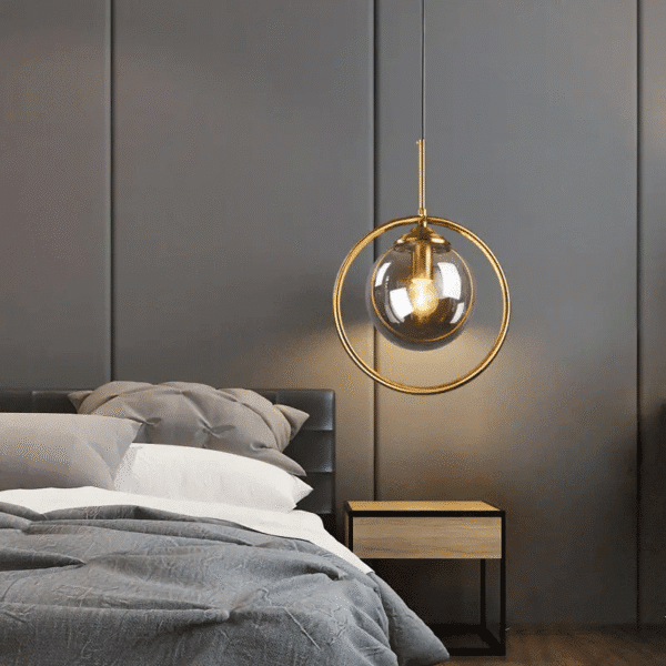 Glass Ball Pendant Lighting Fixture 1